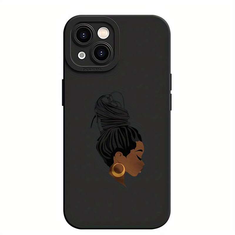 1Pc Mixed Color For iPhone 7 Plus 8 Plus African Queen Silhouette Phone Case