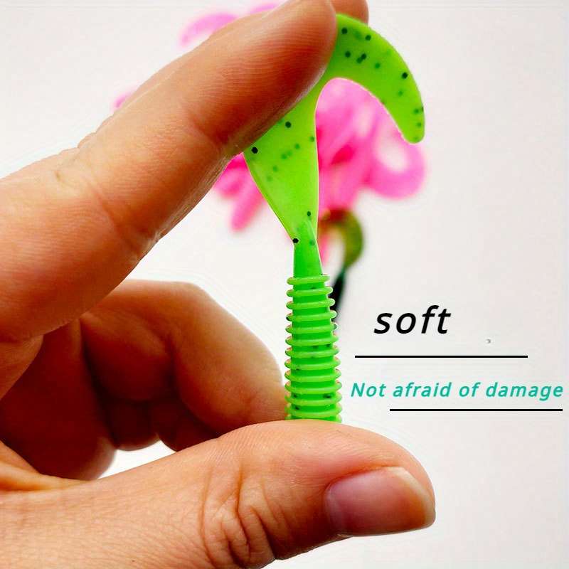 20pcs 7cm Premium Bionic Soft Worm Lures with Durable PVC Material Carp Fishing