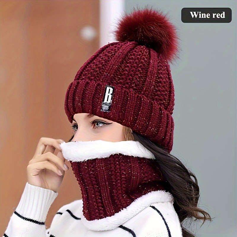 Hat Color Pink Model Hat Bib Set