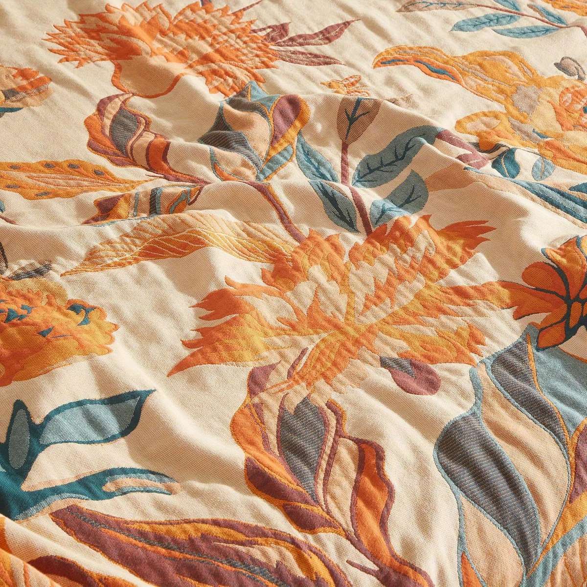 Blanket Boho Floral Size 203.2Cm X 228.6Cm