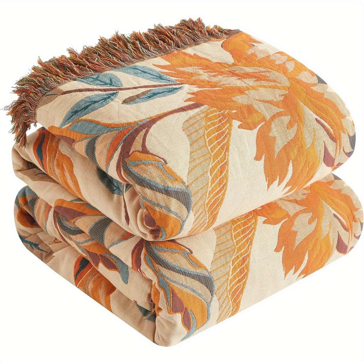 Blanket Boho Floral Size 203.2Cm X 228.6Cm