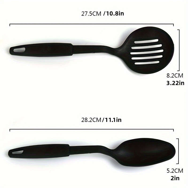 6pcs Salad Serving Sets Plastic Kitchen Utensils Set Including Ladle Spoon Slotted Spoon S