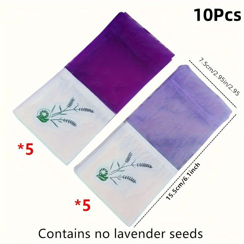 10Pcs Lavender Scented Fragrance Bags Aromarelax Delight Transparent Mesh