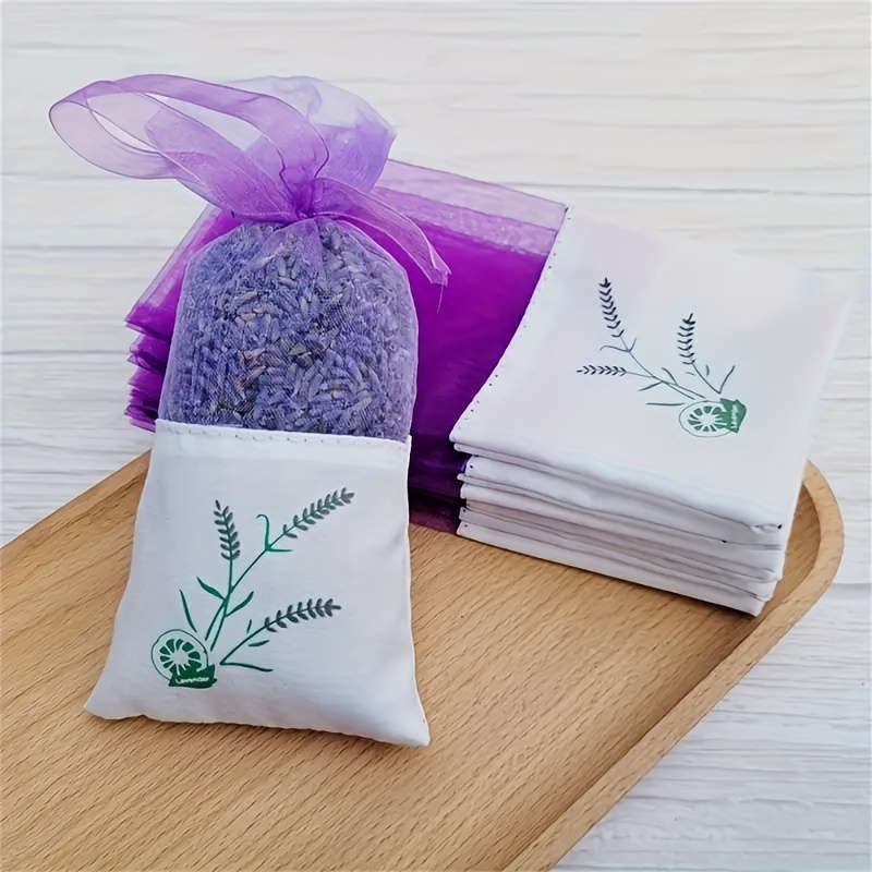 10Pcs Lavender Scented Fragrance Bags Aromarelax Delight Transparent Mesh