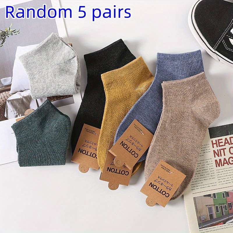 Women S Socks Color Random 5 Pairs Size Onesize