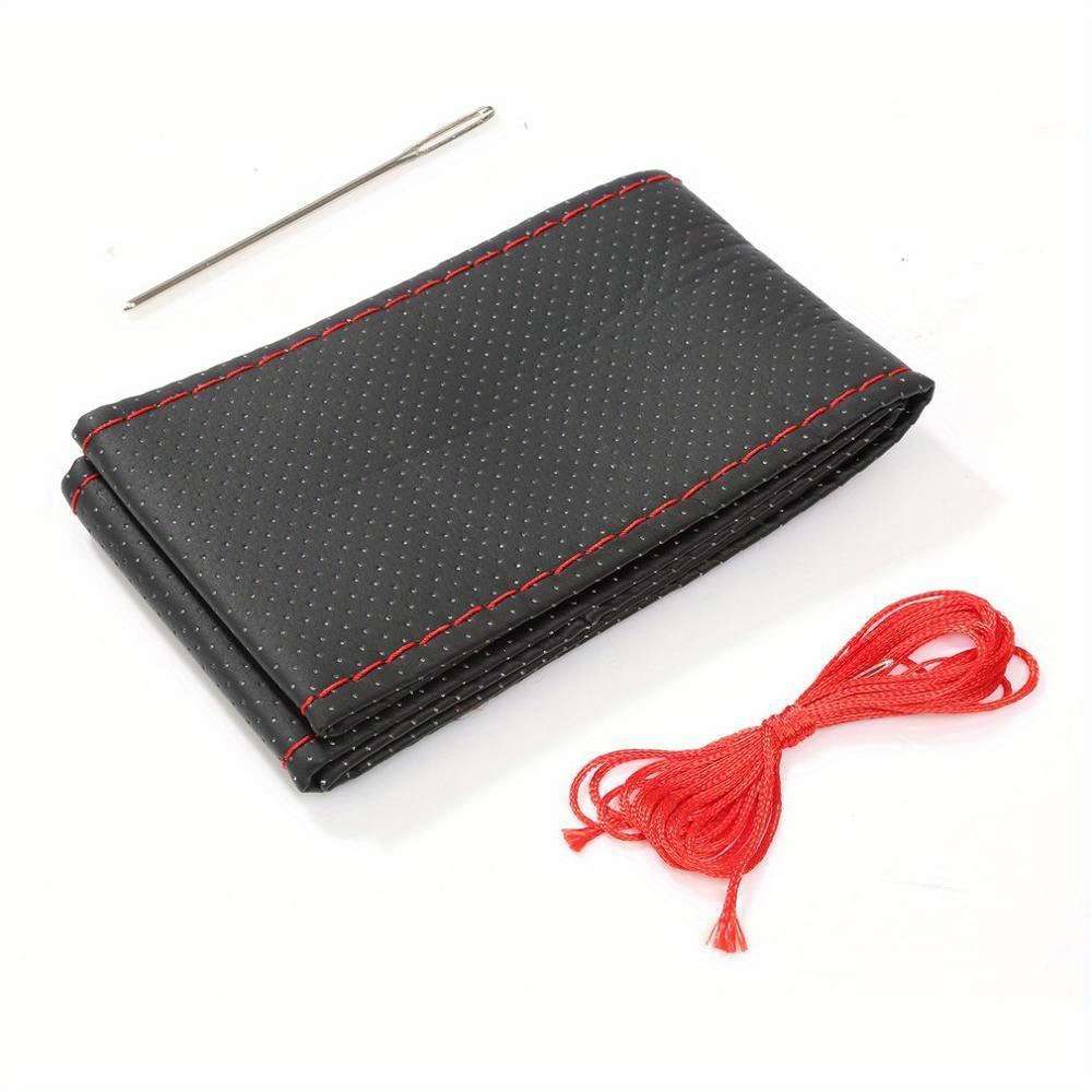 Car Steering Wheel Cover Black Thread