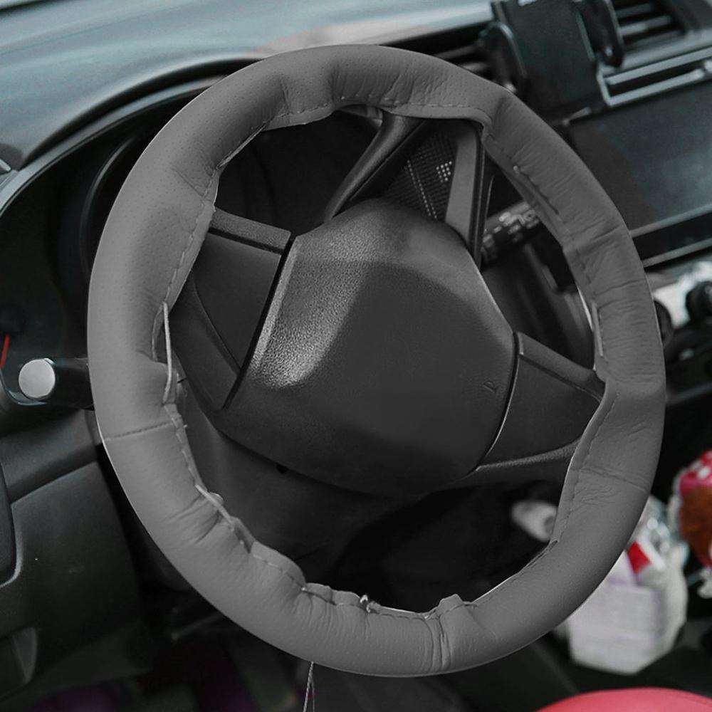 Car Steering Wheel Cover Black Thread