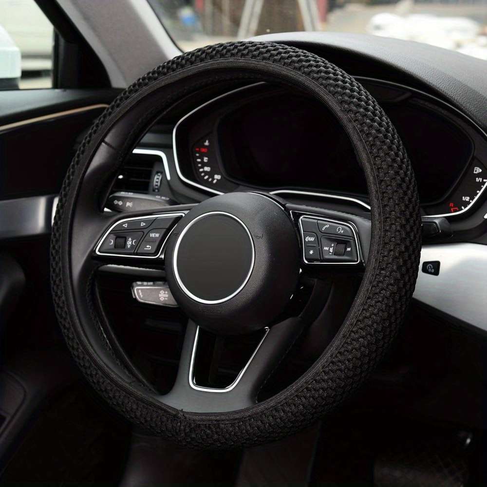 Car Steering Wheel Cover Black