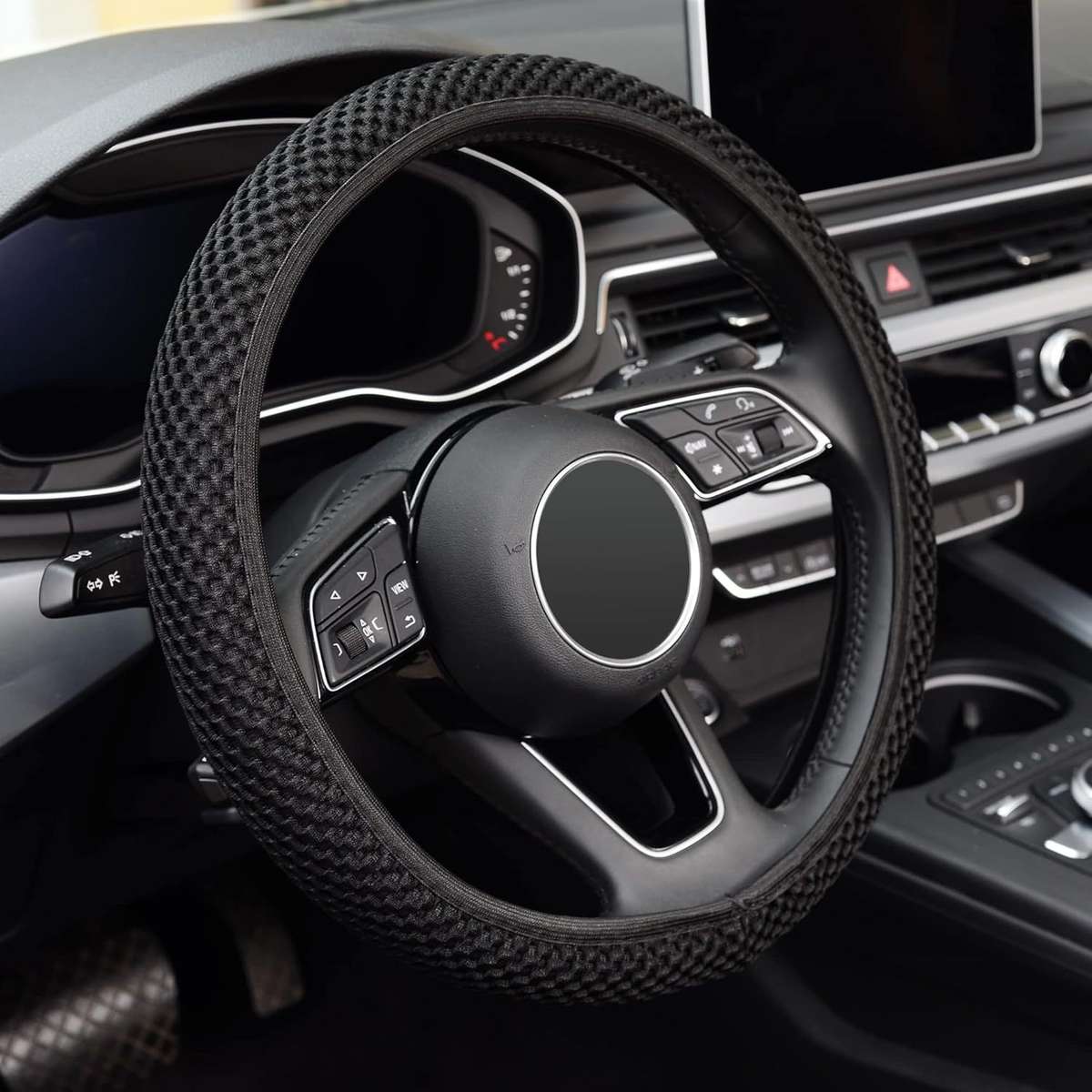 Car Steering Wheel Cover Black
