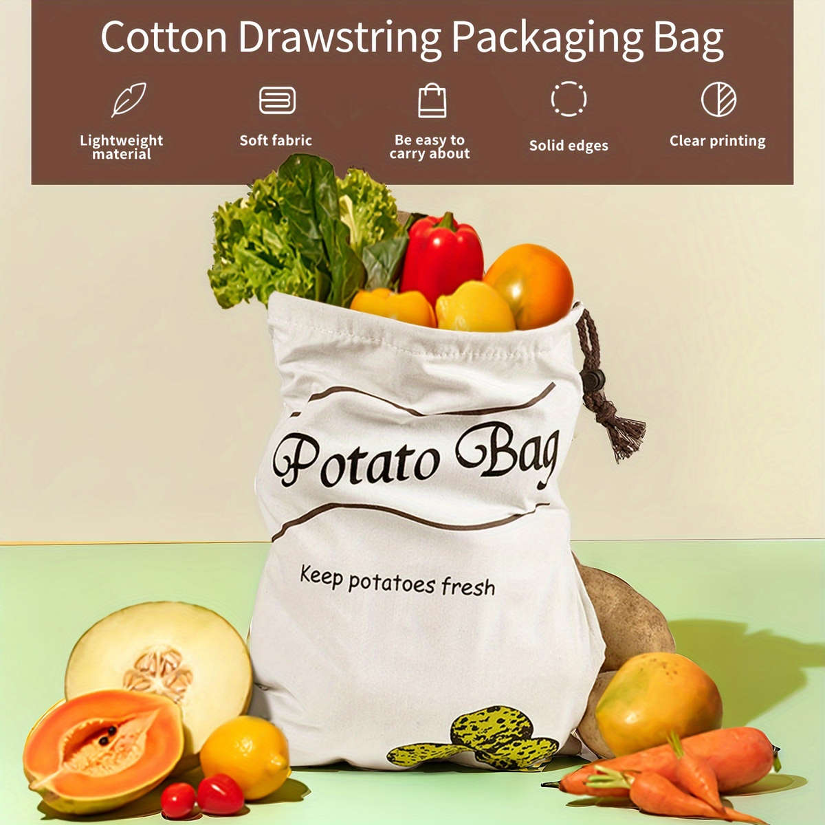 Food Storage Bags Color Onion Pattern