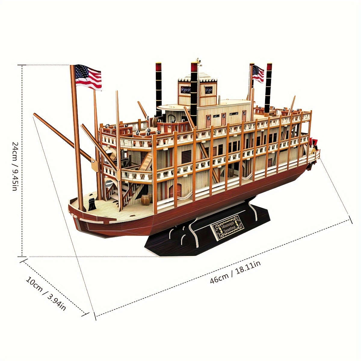 3D Jigsaw Puzzle Model Ship Items Mississippi River Steamship