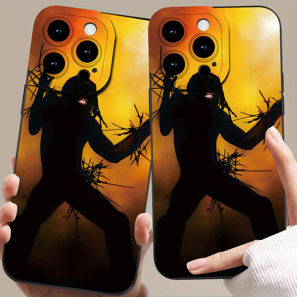 1Pc Black For iPhone 13 Mini African American Pattern Phone Case