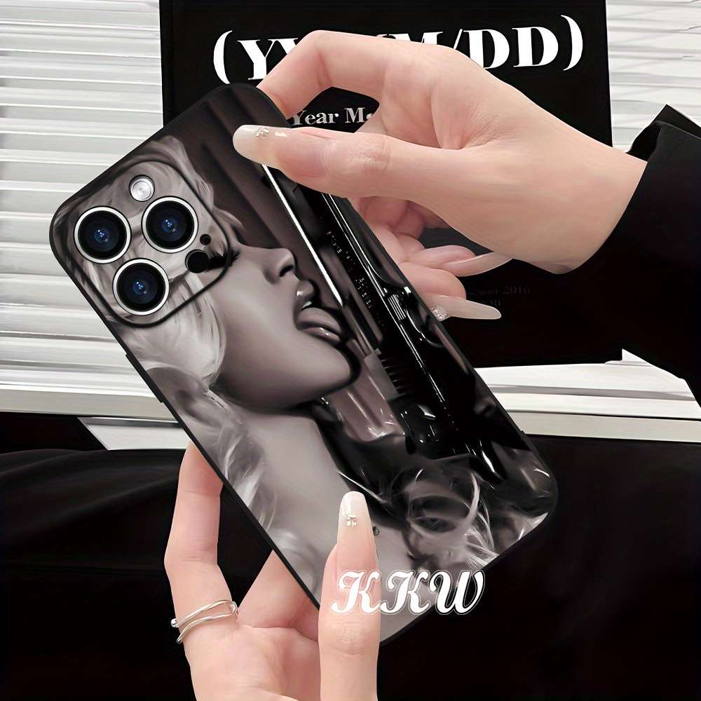 1Pc Black For iPhone 7 Plus Big Cool Sense Fine Phone Case