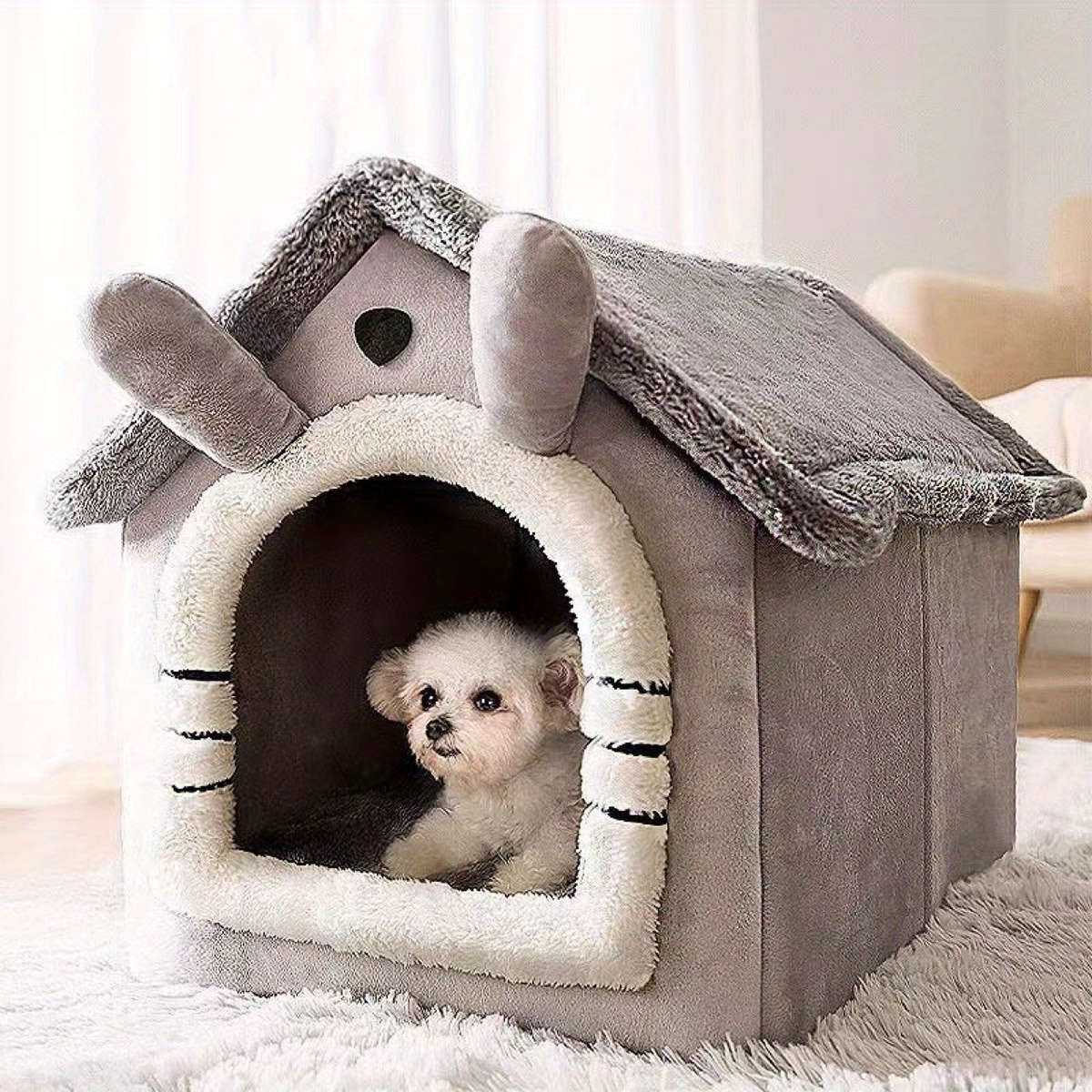 Pet supplies color Grey size 39x 32x 34cm  suitable For Within 7 Catties