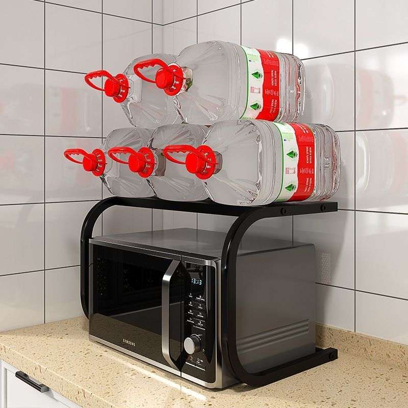 1pc Microwave oven storage rack kitchen multifunctional countertop oven rack household rice