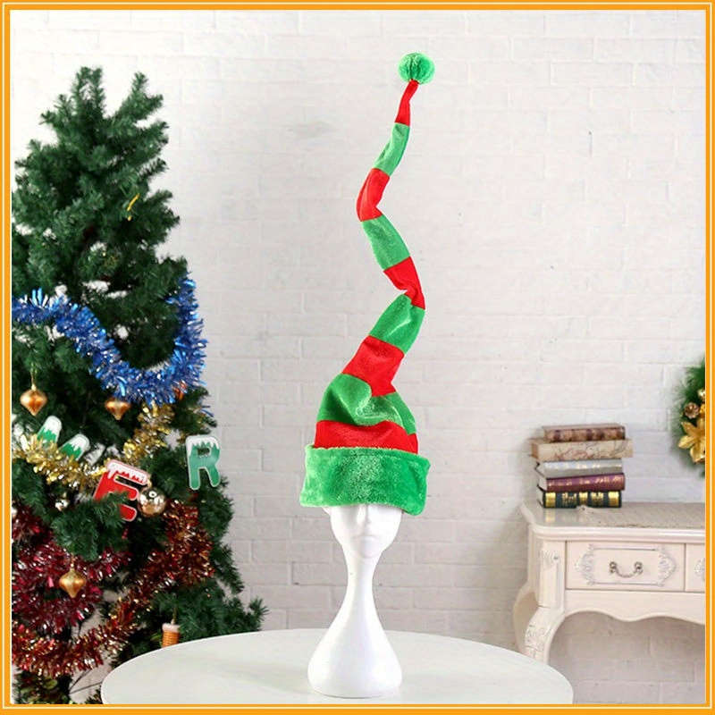 Winter Hat Color Green Red Size One Size