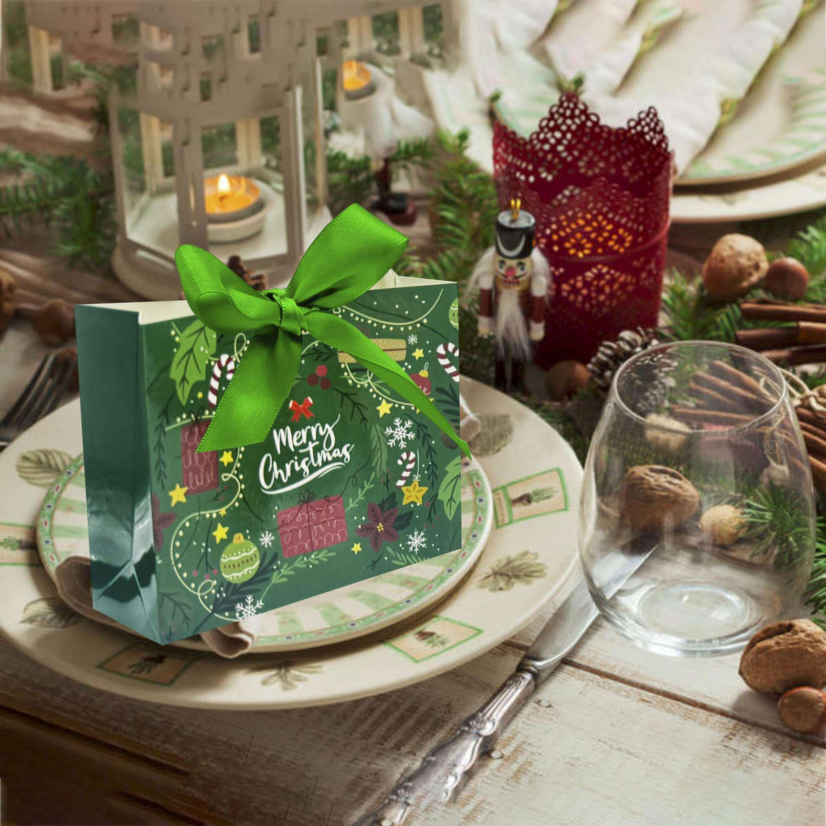 Christmas Gift Boxes Items Christmas Quantity 6 Styles - 24 Pieces