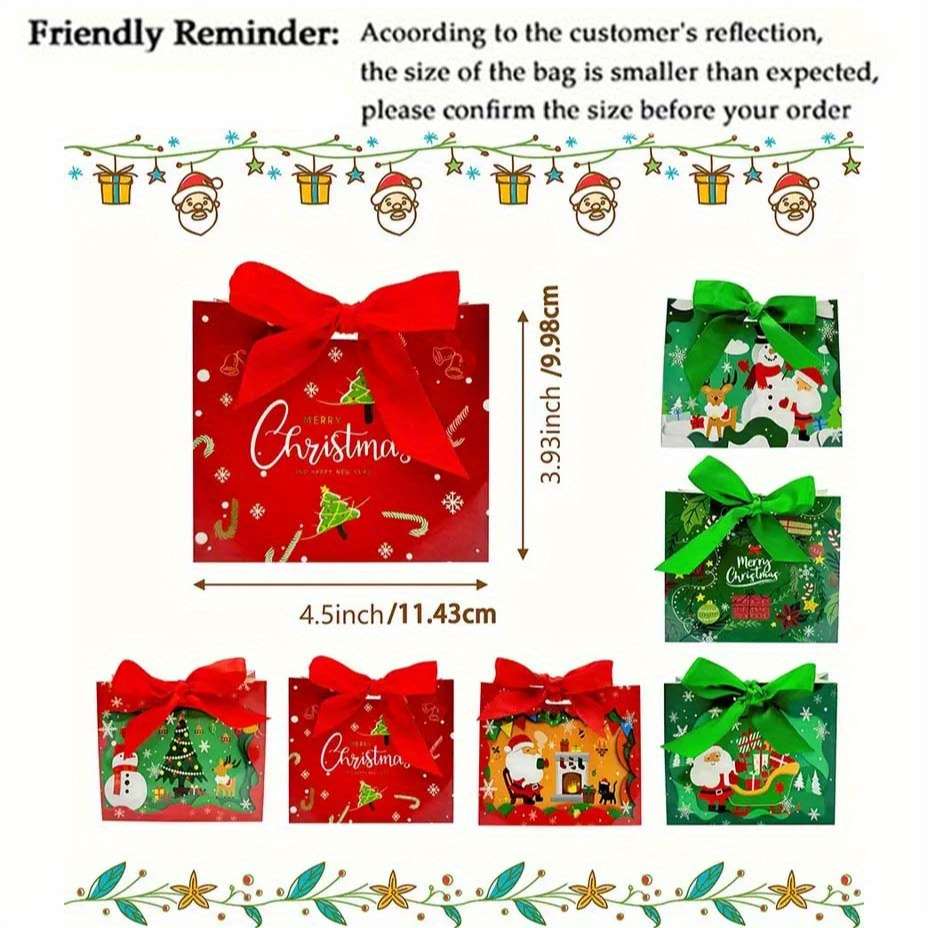 Christmas Gift Boxes Items Christmas Quantity 6 Styles - 24 Pieces