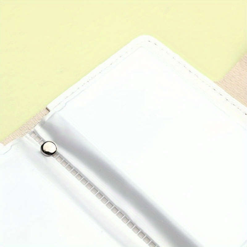 Cute Panda Print Pvc Wallet Large Capacity 22-Card Holder Mini All-In-One Card Case