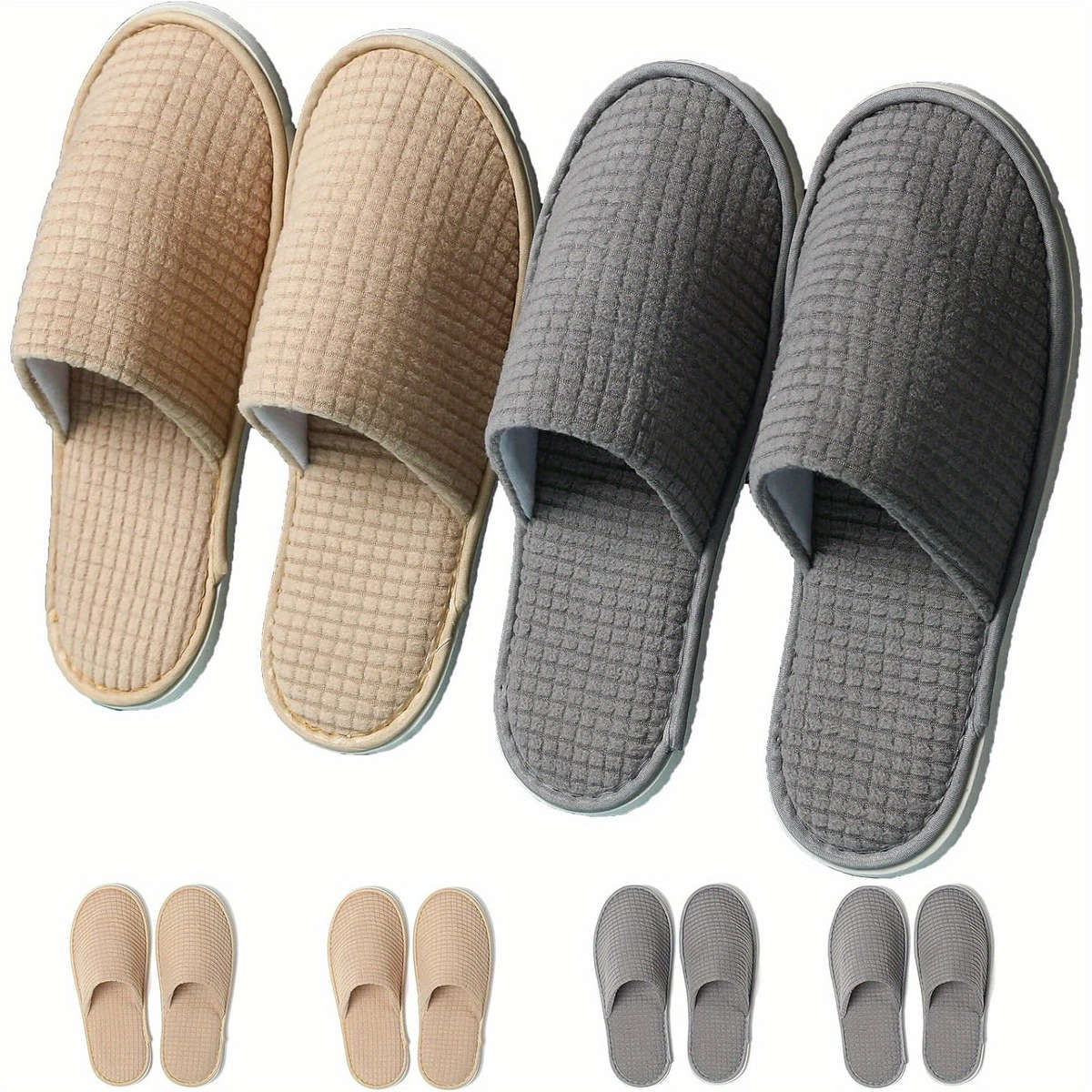Cotton Slippers Color Gray
