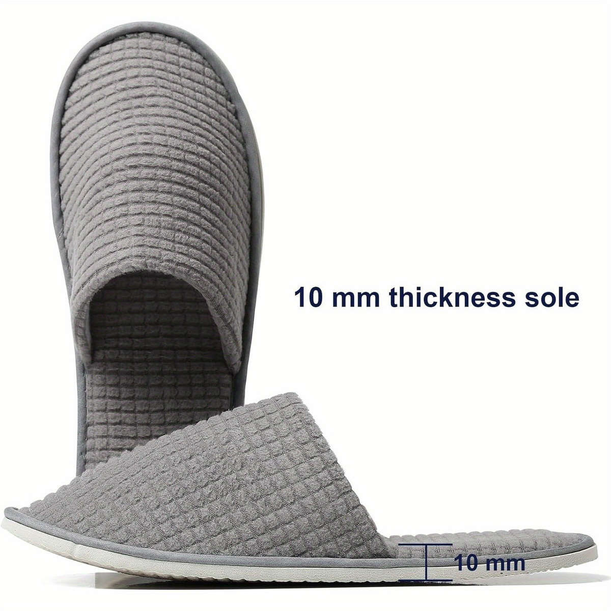 Cotton Slippers Color Gray