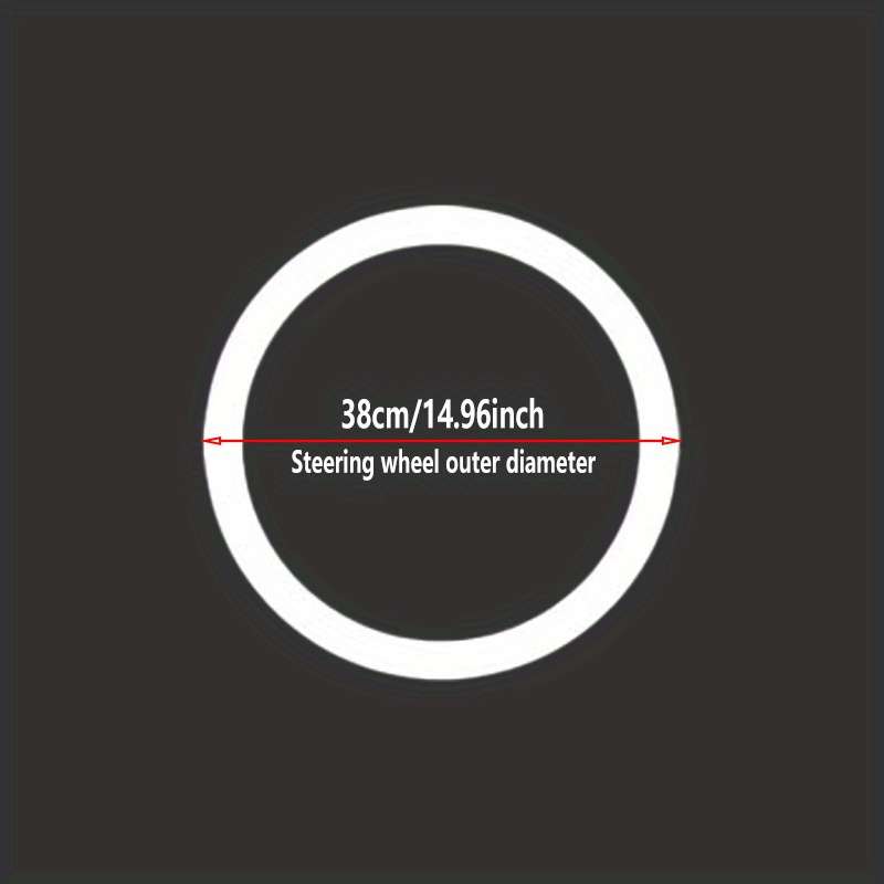 Car Steering Wheel Cover Grey