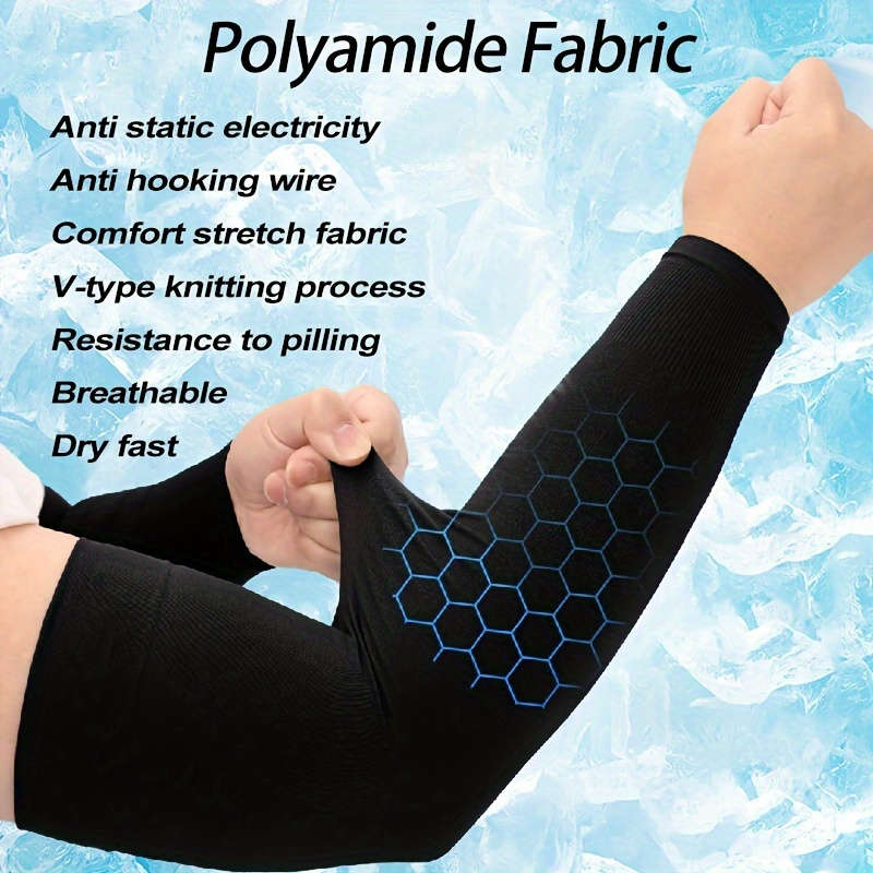 Sunscreen Sleeves Color 5 Pairs Of Black