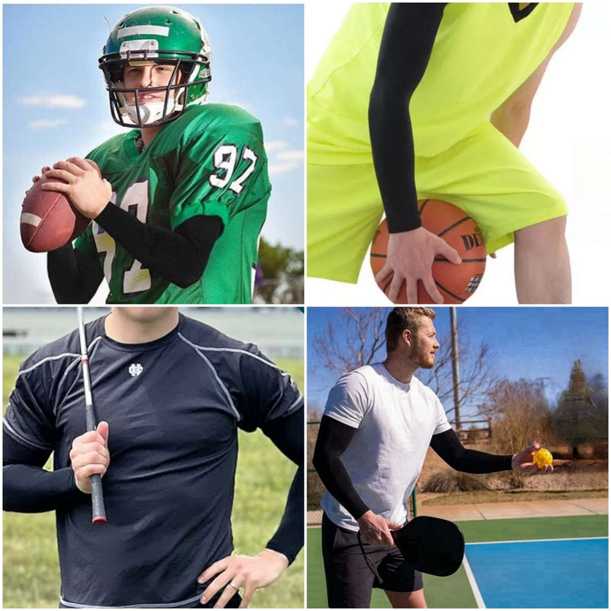 Sunscreen Sleeves Color 5 Pairs Of Black