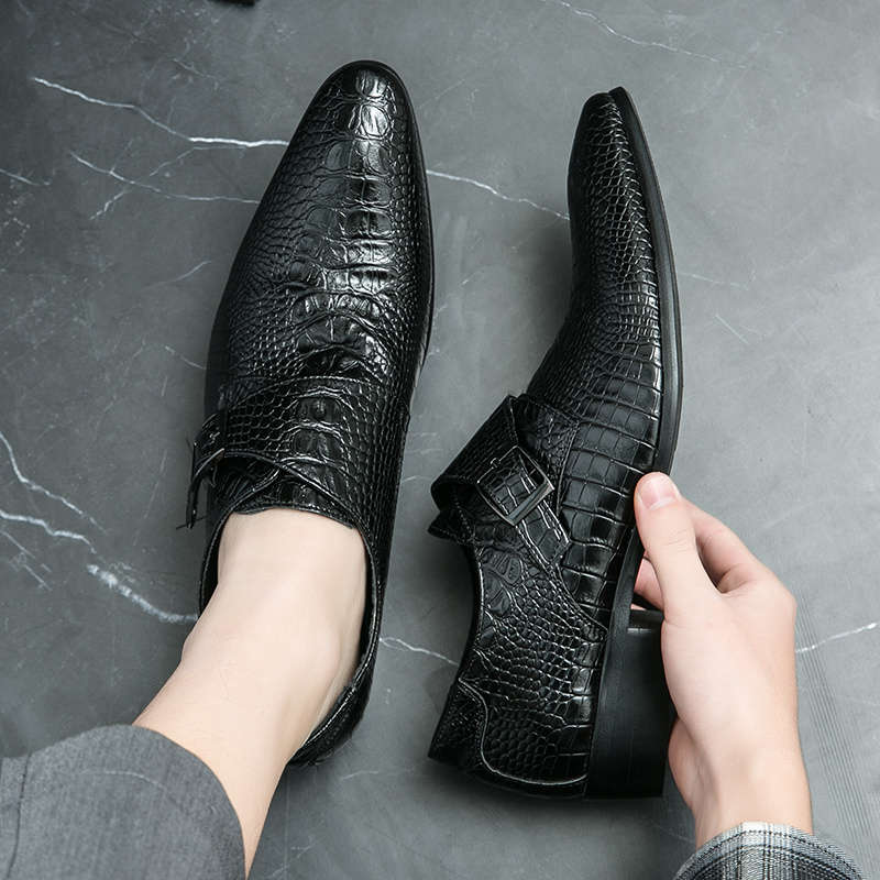 Mens Leather Shoes Color Black Sizeuk 10.5