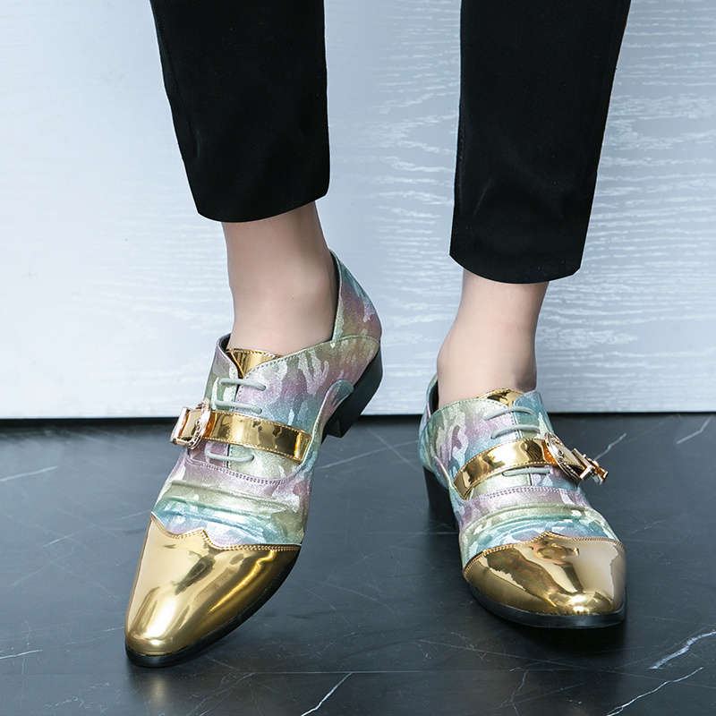 Mens Leather Shoes Color Golden Sizeuk 7