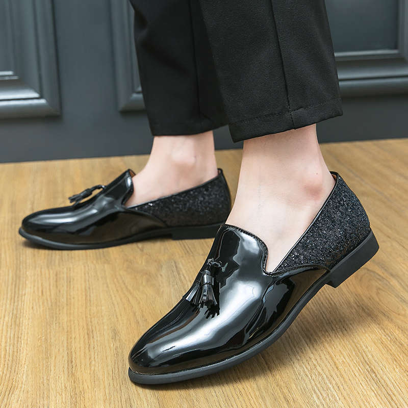Mens Leather Shoes Color Black Sizeuk 7