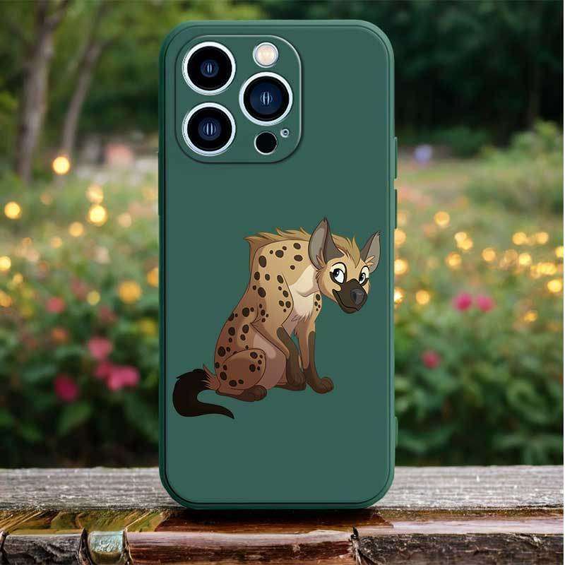 1Pc Black For iPhone 14 Plus African Wild Dogs Phone Case