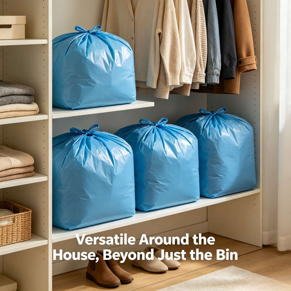 Trash Bagblue 5 Rolls100 Sheets