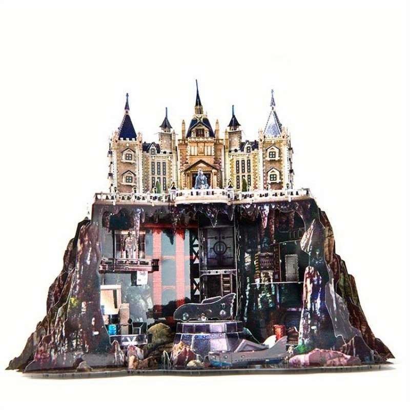 3D Building Model Puzzle Set Color Variant