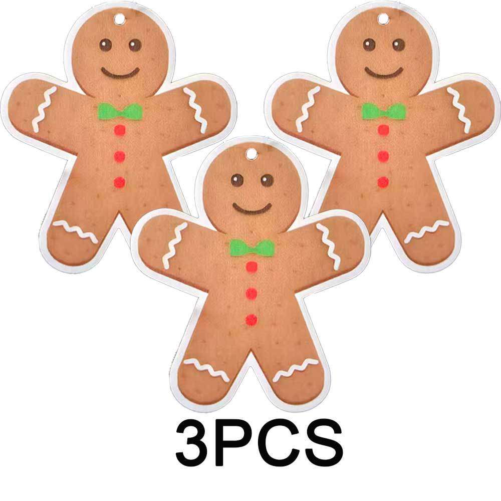 Car Interior Decor Items Gingerbread Men 3 Pack Set
