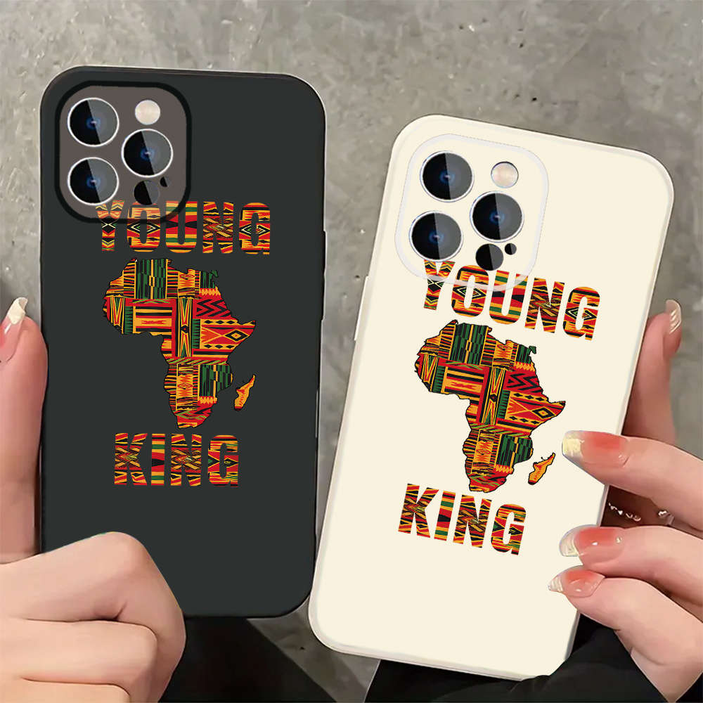 1Pc Black For iPhone 16 Plus African Pride Phone Case