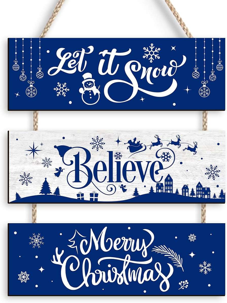 Christmas Decorations Color Blue