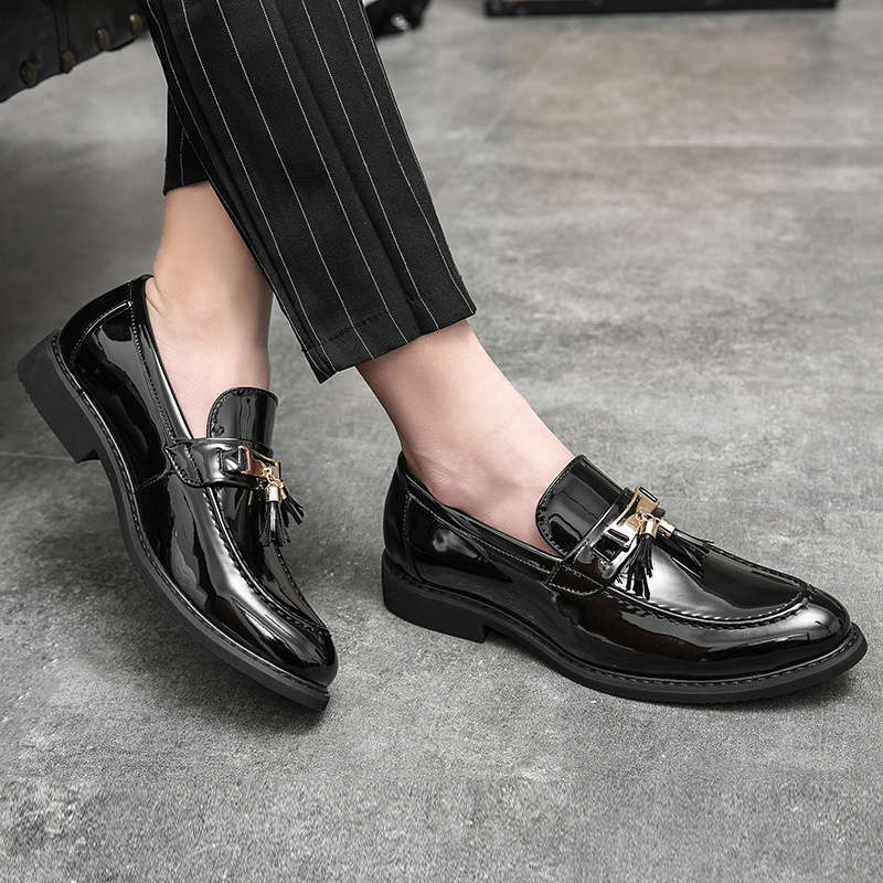 Mens Leather Shoes Color Black Sizeuk 10.5
