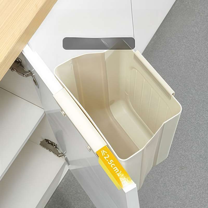 Garbage Can Color Large Beige Items2In1