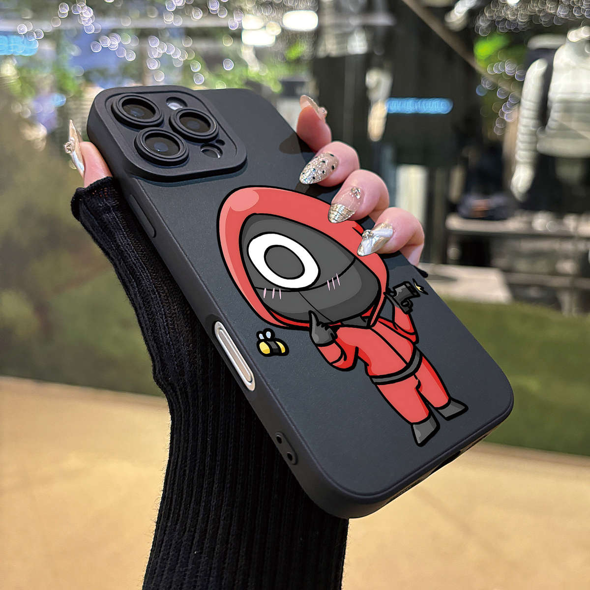 1Pc White For iPhone 7 Plus 8 Plus Angel Eye Game Red Phone Case