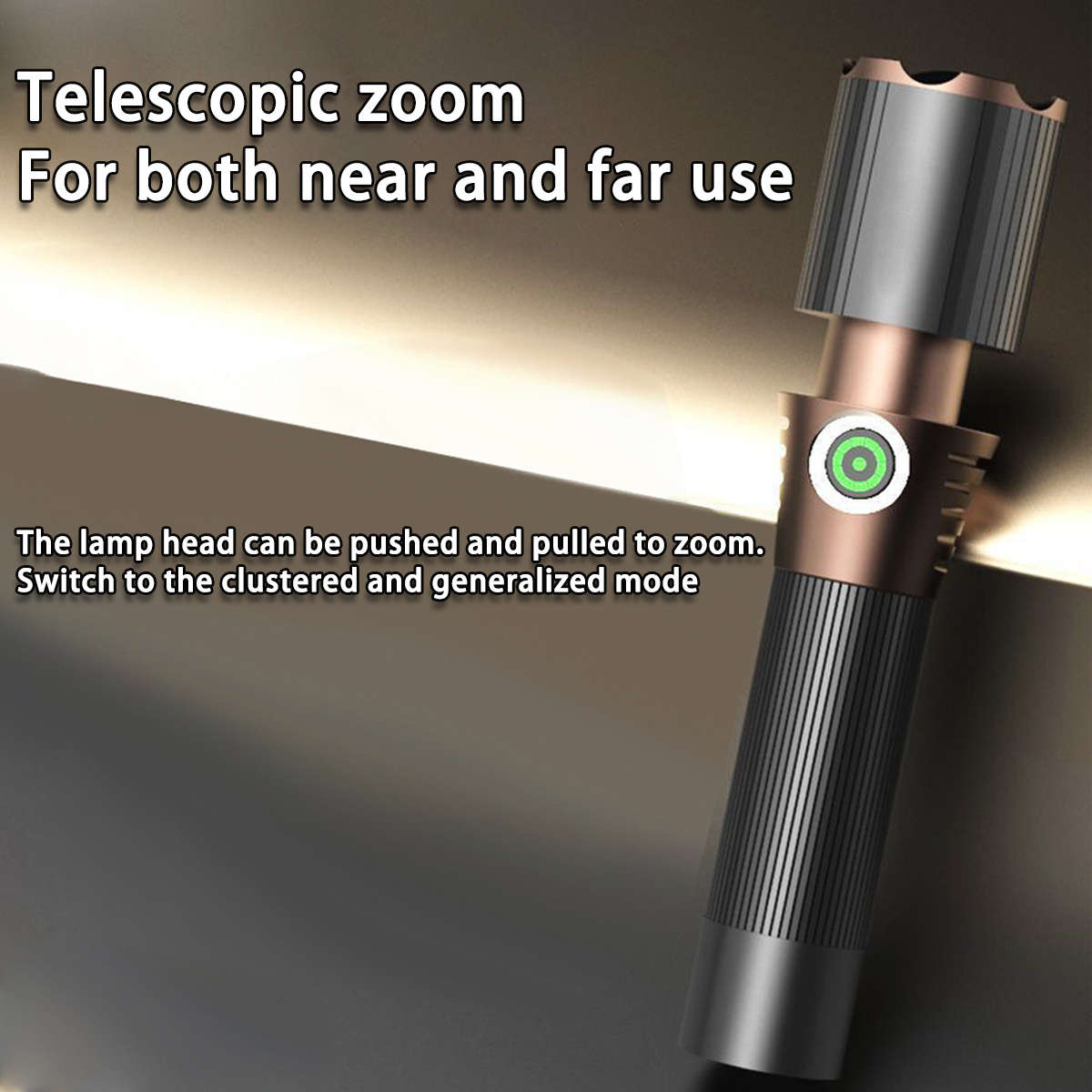 Premium Ultra Bright Aluminum Alloy Flashlight With 18650 Daily Reliable