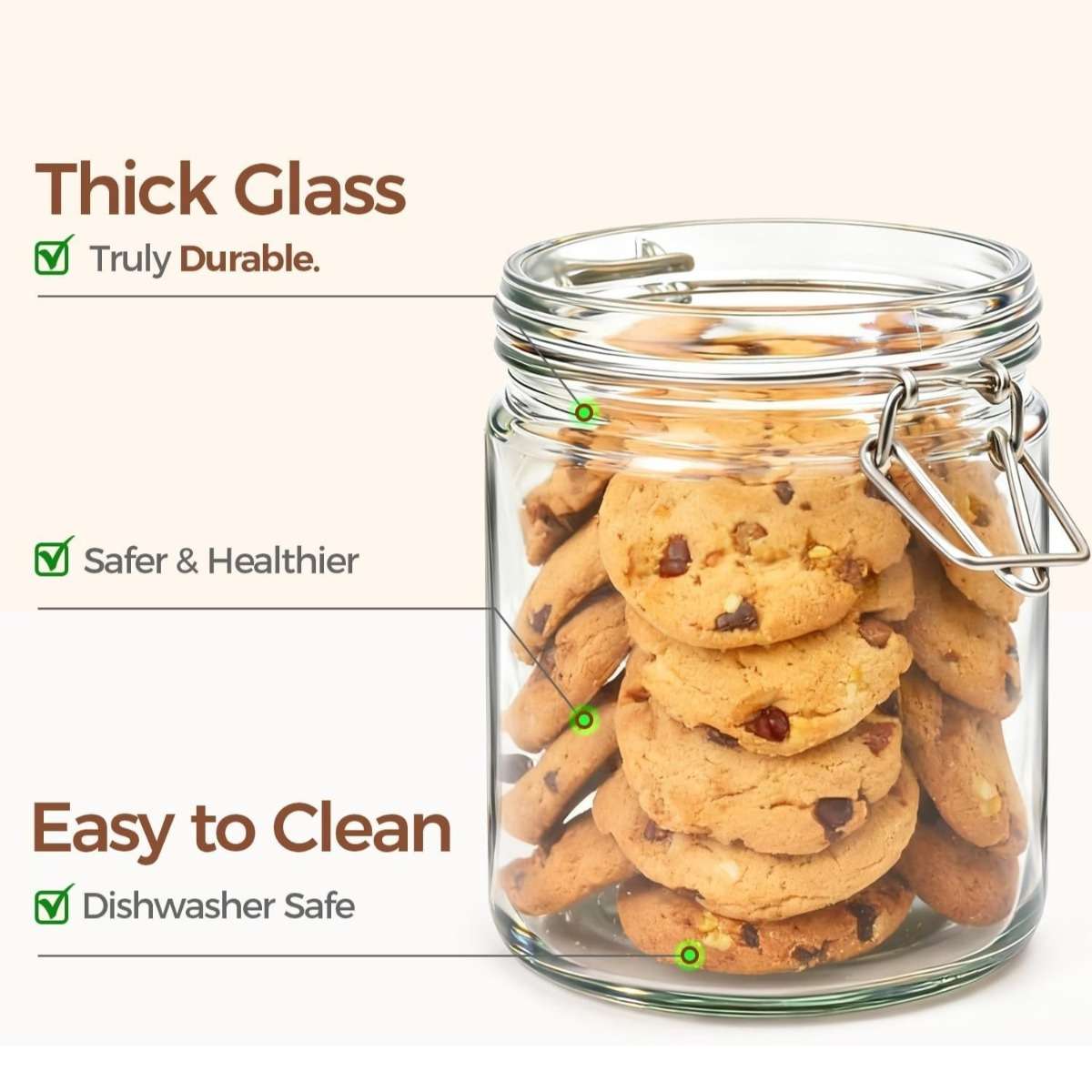 Sealed Jar Quantity 2Pcs Capacity750Ml25Fl.Oz