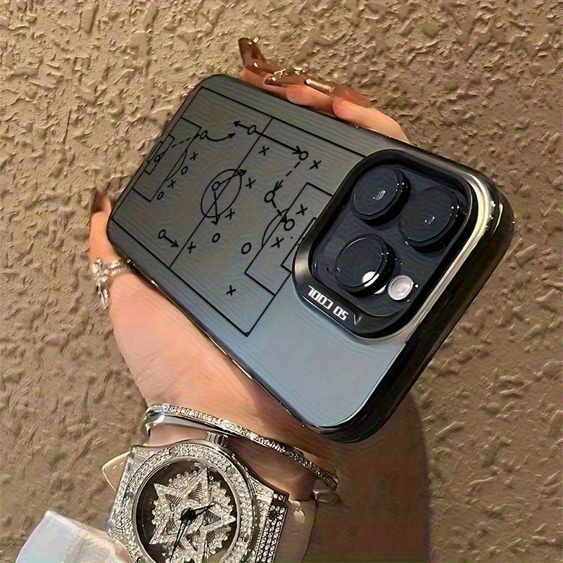 1Pc Black For iPhone 13 Soccer Tactical Phone Case