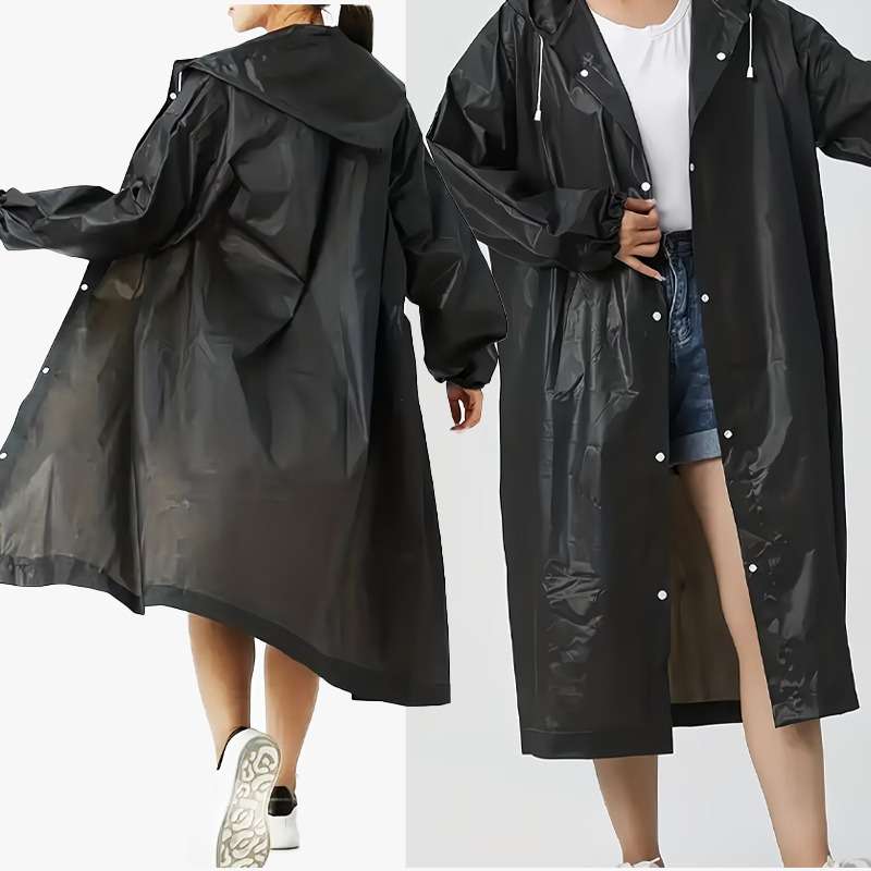 Raincoat Black Quantity 3Pcs