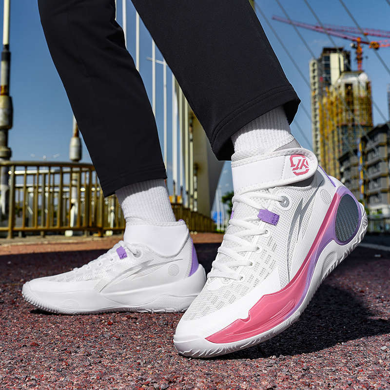 Sneakers White Purple Size Uk 7