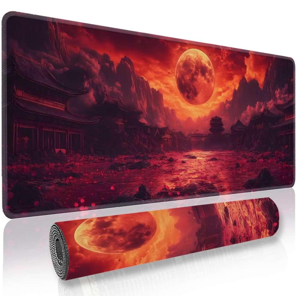 UltraSmooth Waterproof Large Gaming Mouse Compatible Laptop For Pro Gaming Red