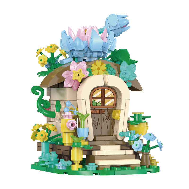Building Toy Architectural Model Toy Set Color Baizi Garden