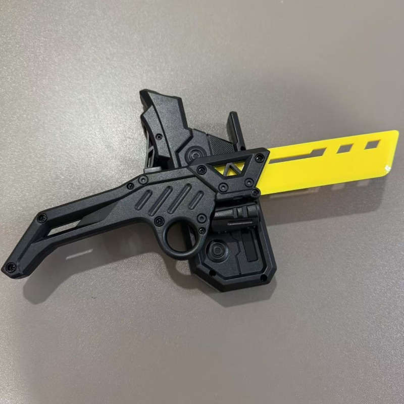 Toy Gun Color Black And Yellow 2 Shells  10 Bullets