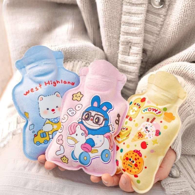 Hot Water Bottle Thickened Bag Random Style 2Pack