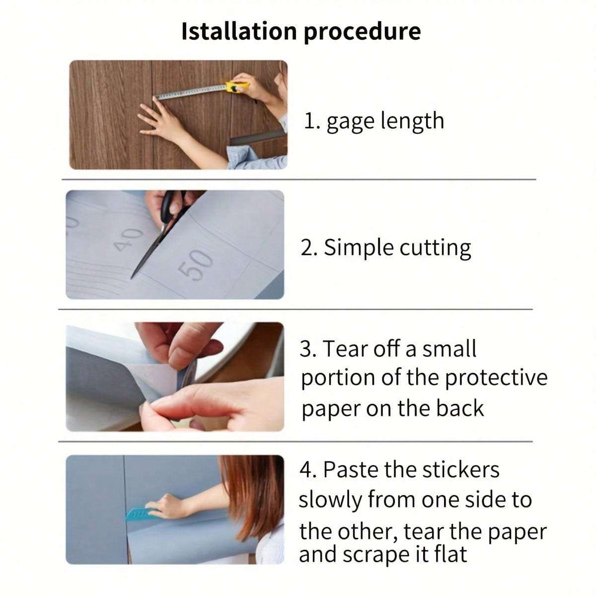 Self Adhesive Floor Stickers Maple Birch 40Cm*100Cm